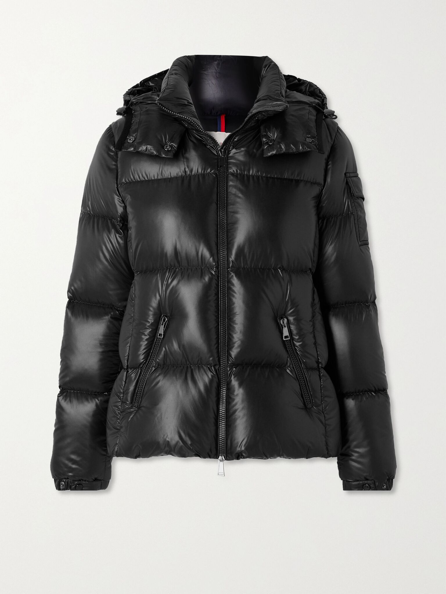 Fourmine hooded quilted shell down jacket Black - 1