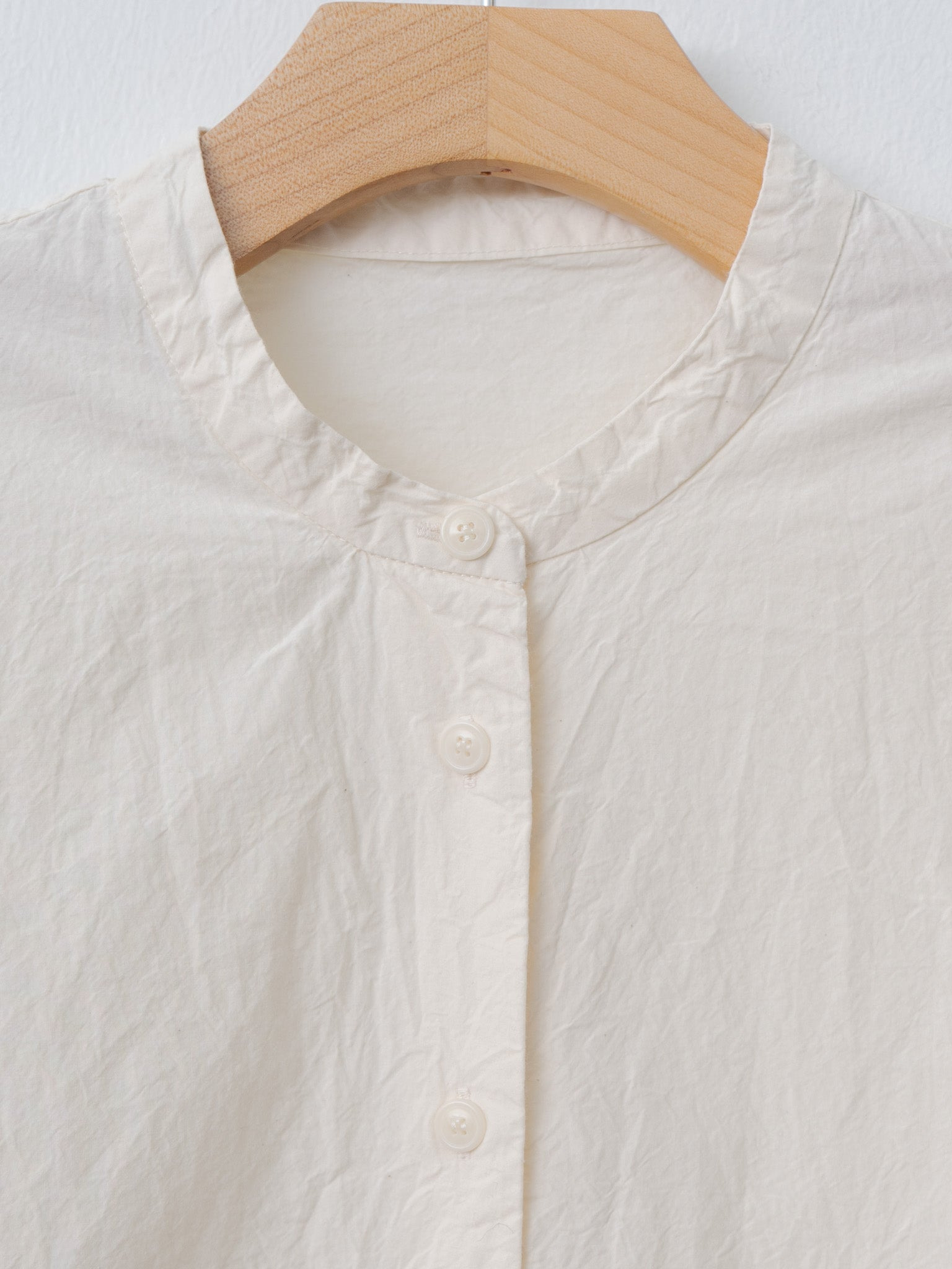 Biggy Grandad Shirt H COT - Natural - 6