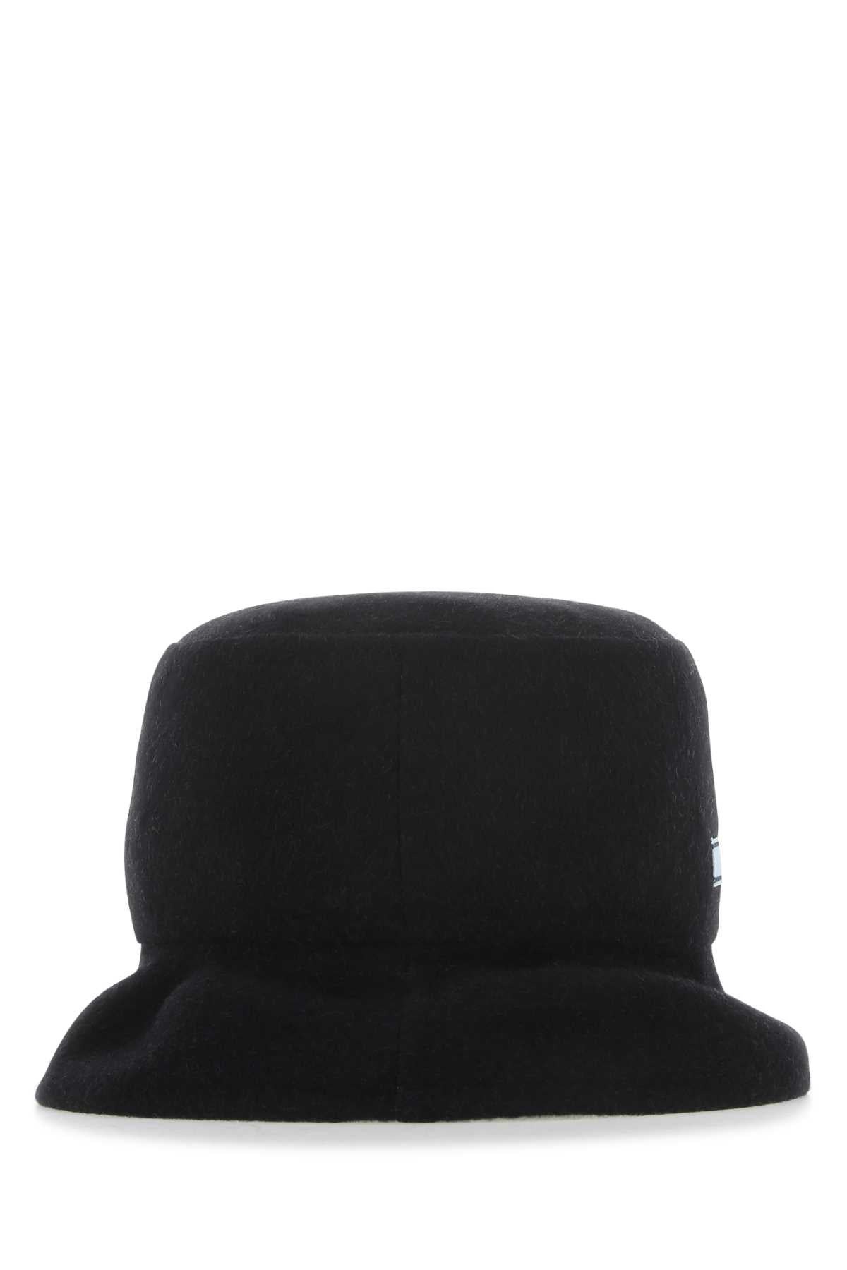 Prada Women Black Cashmere Hat - 3