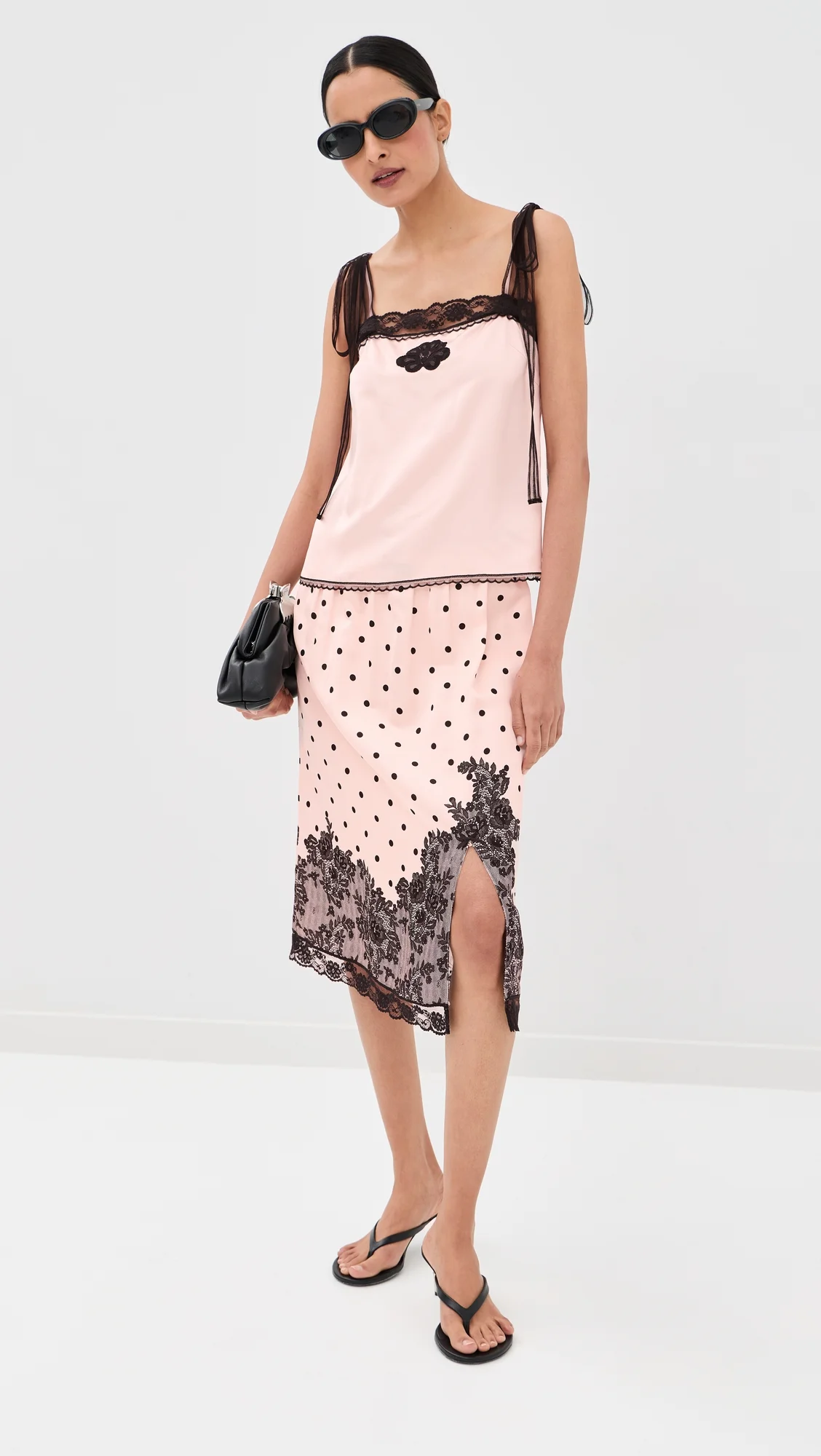 Trompe L'Oeil Dots Skirt - 1