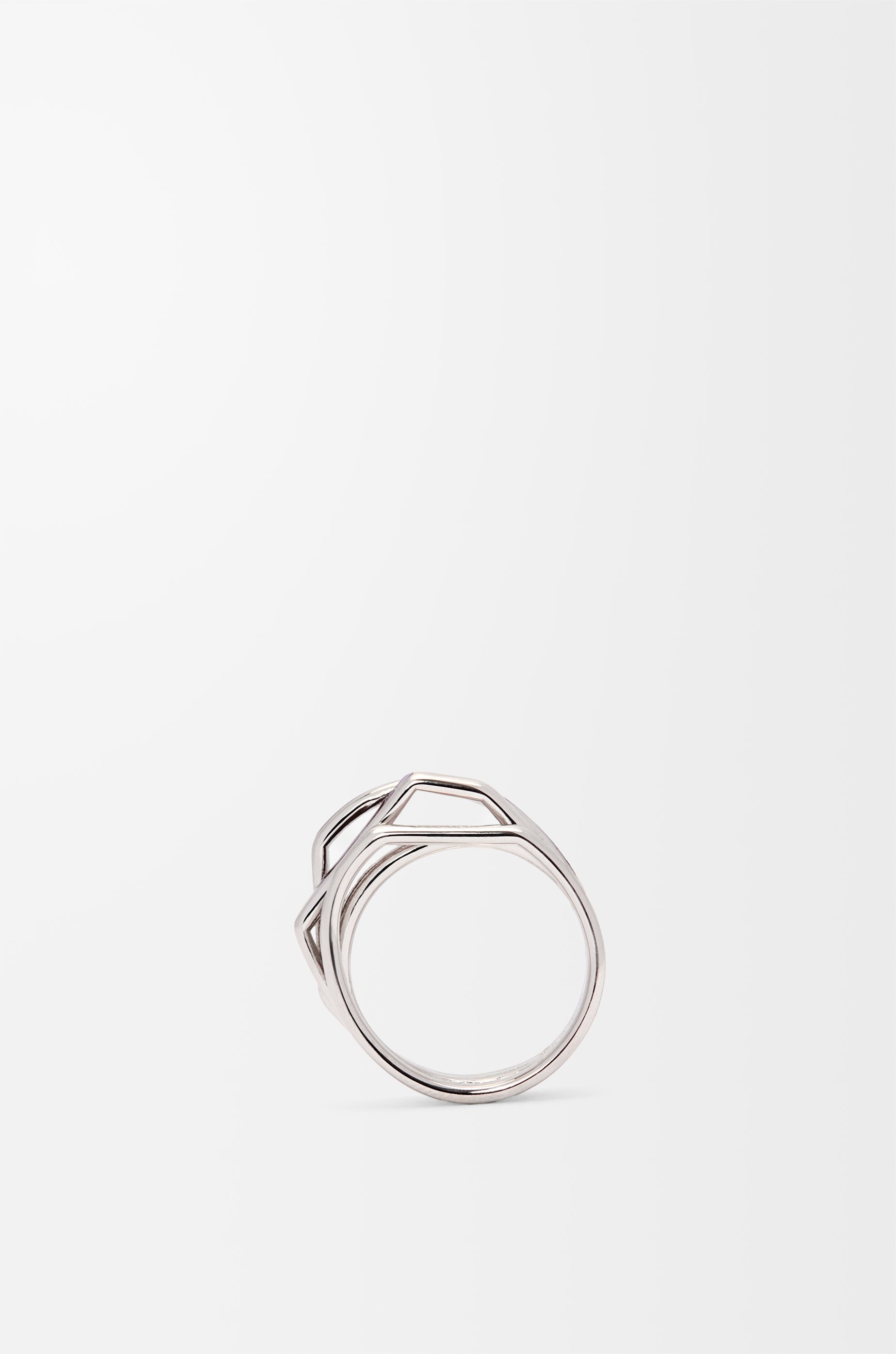 Stacked ring in sterling silver and enamel - 3