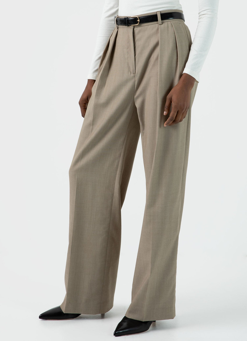 Sunspel Pleated Wool Twill Trouser outlook