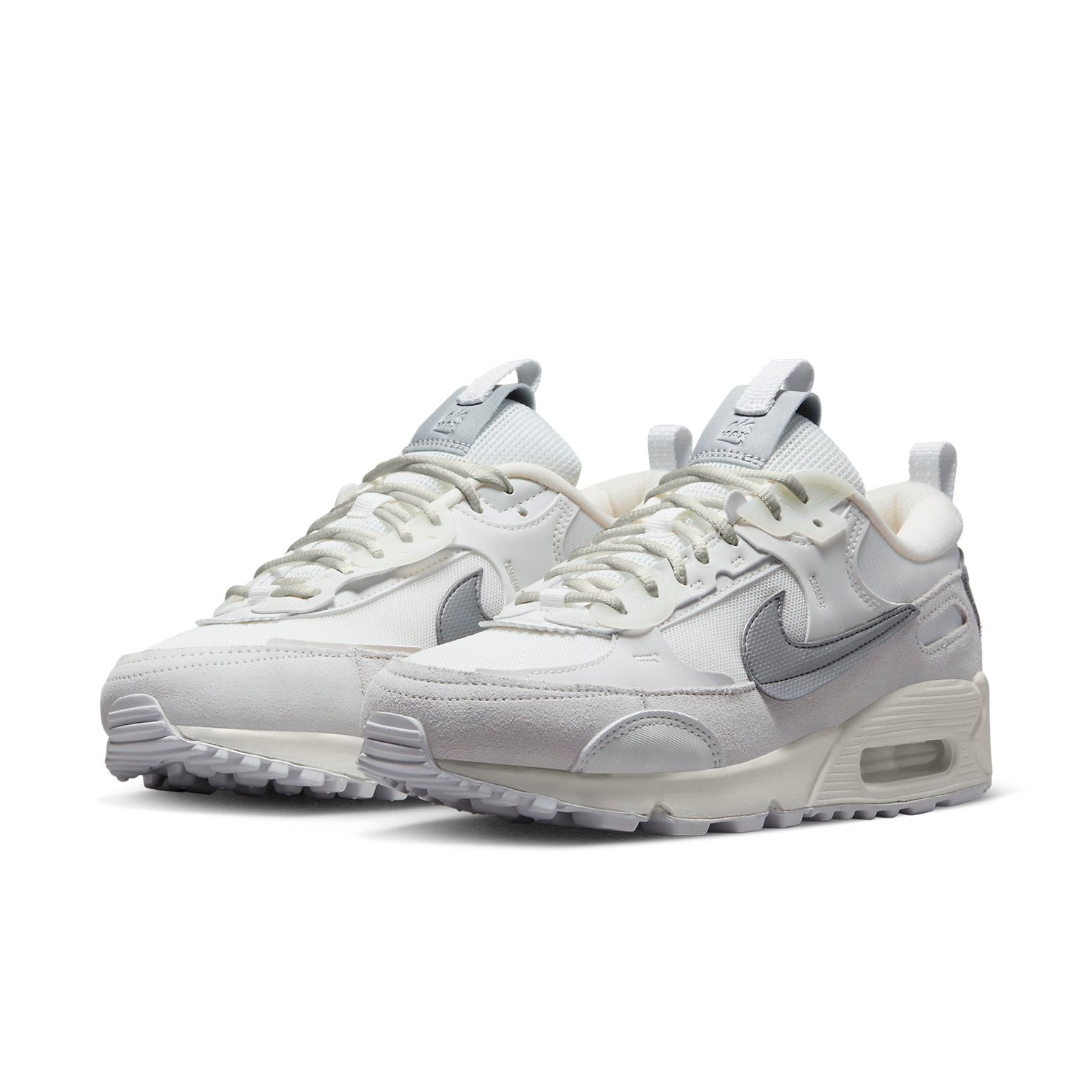 (WMNS) Nike Air Max 90 Futura 'White Metallic Silver' FB1877-110 - 3