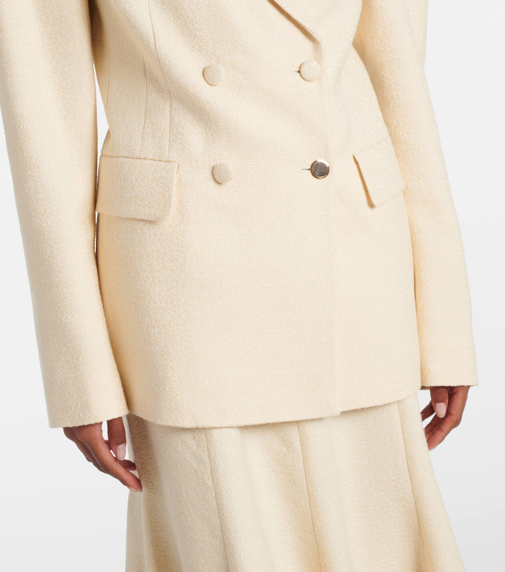 Sedna double-breasted silk blazer - 5