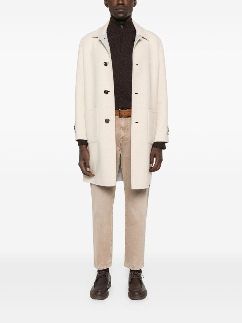 Canali half-zip speckled wool sweater outlook