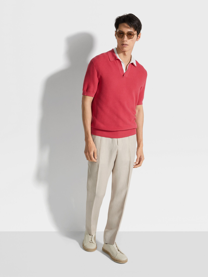 LIGHT BEIGE OASI LINO PANTS 3