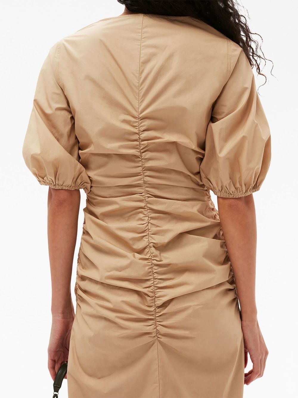 ruched organic cotton dress - 5