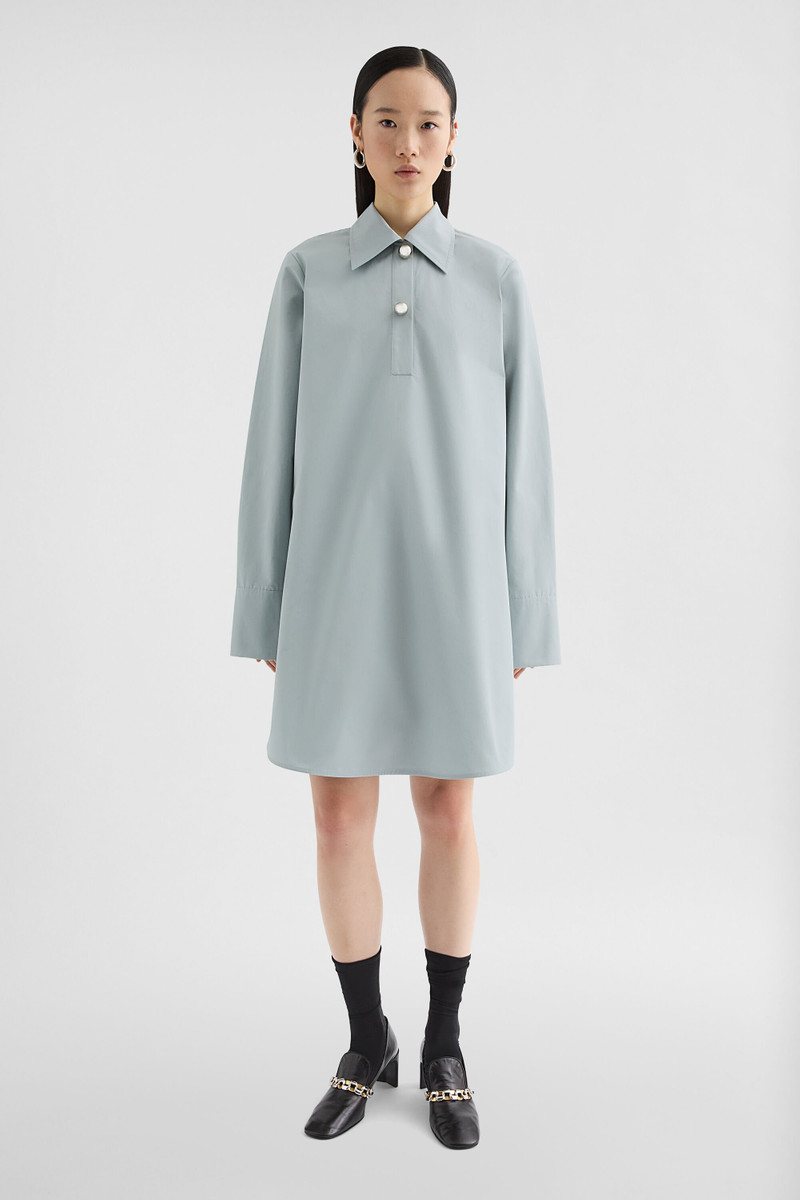 Jil Sander Cotton Poplin Polo Dress outlook