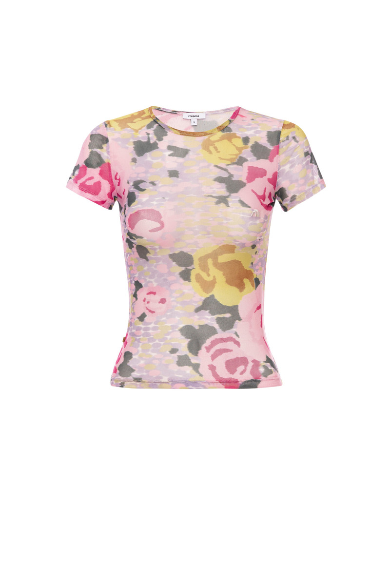 miaou MESH MINI TEE - NEON FLORAL outlook