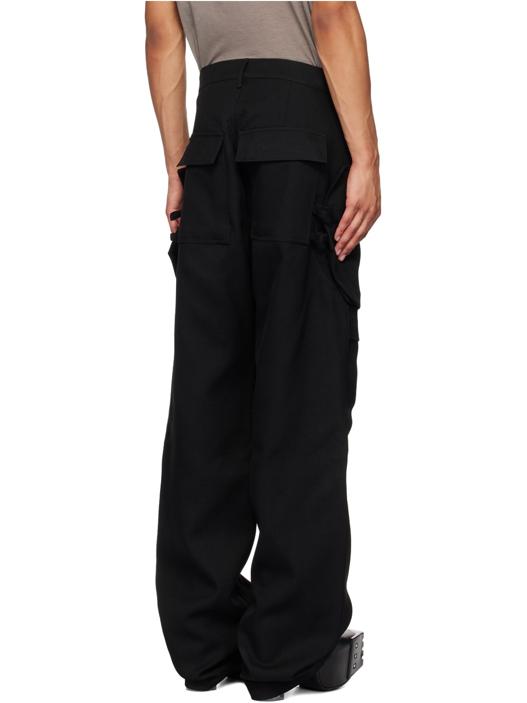 Black Porterville Stefan Cargo Pants - 3