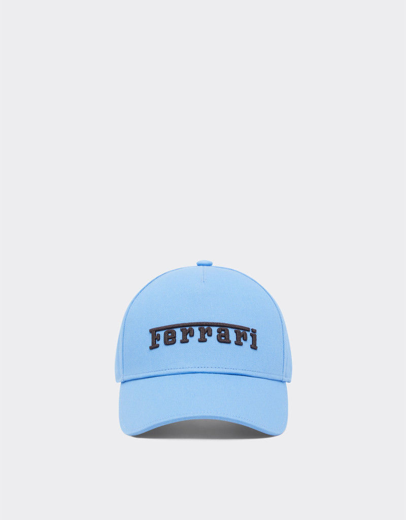 Baseball cap with embroidered Ferrari logo 1