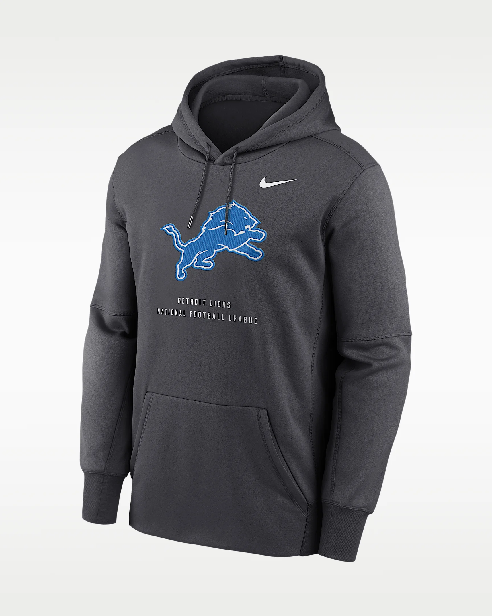 Detroit Lions Men's Nike Therma NFL Pullover Hoodie - 1