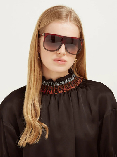 Loewe Filipa flat-top acetate sunglasses outlook