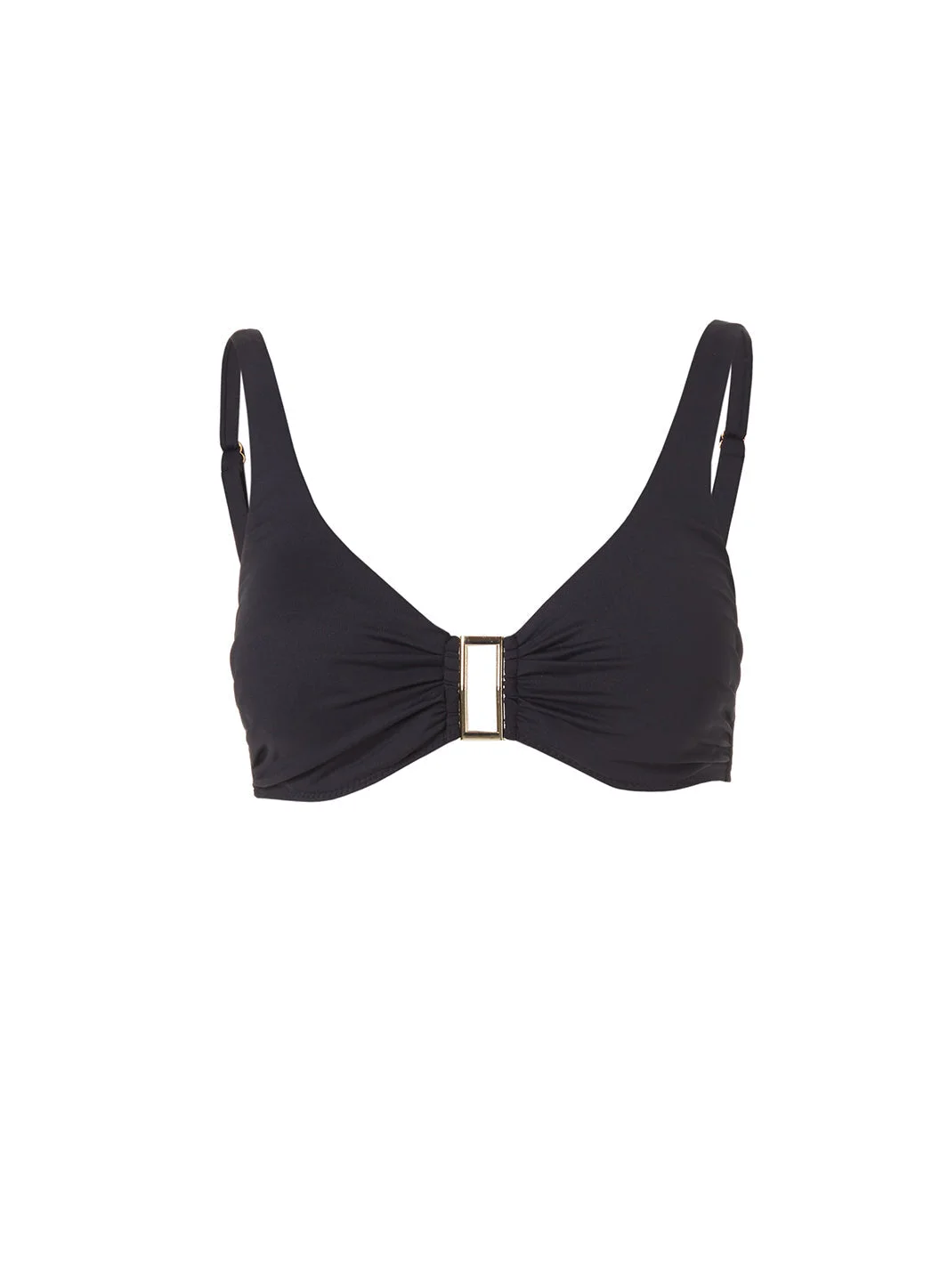 BEL AIR BLACK BIKINI TOP - 1