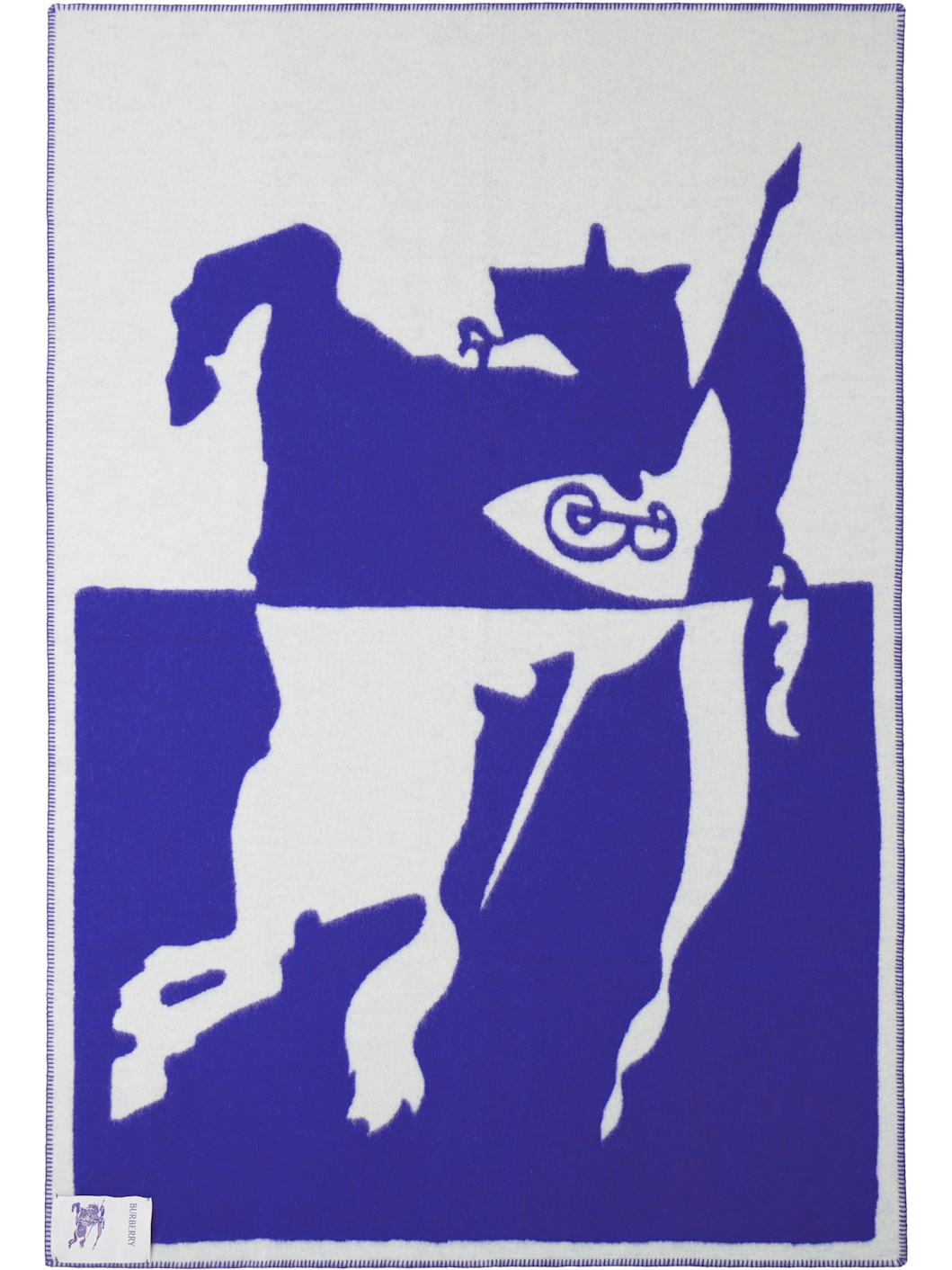 Navy & White EKD Wool Blanket - 1