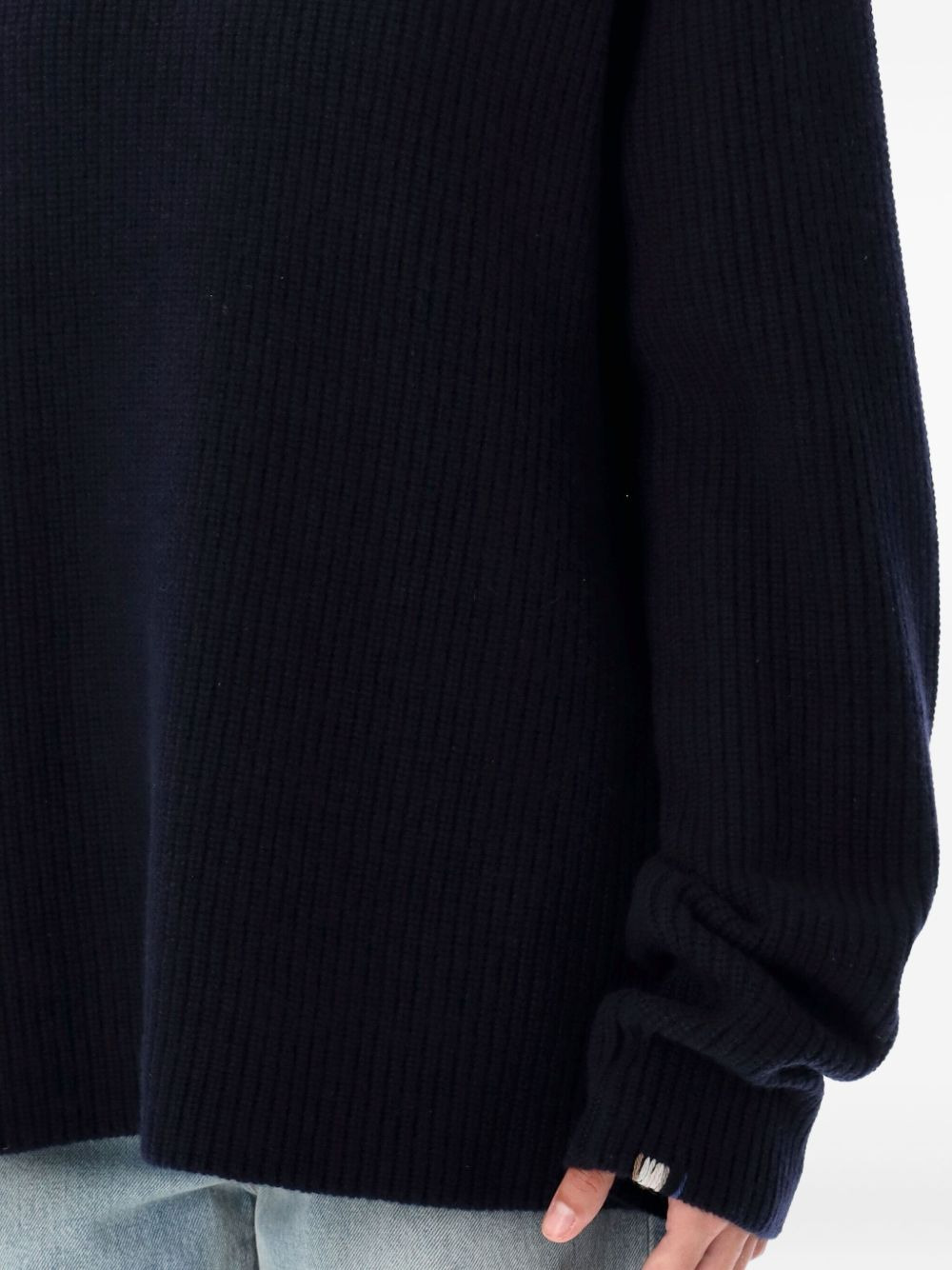 ribbed round-neck sweater - 4