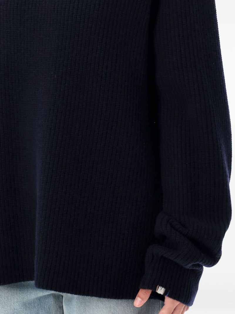 ribbed round-neck sweater 4