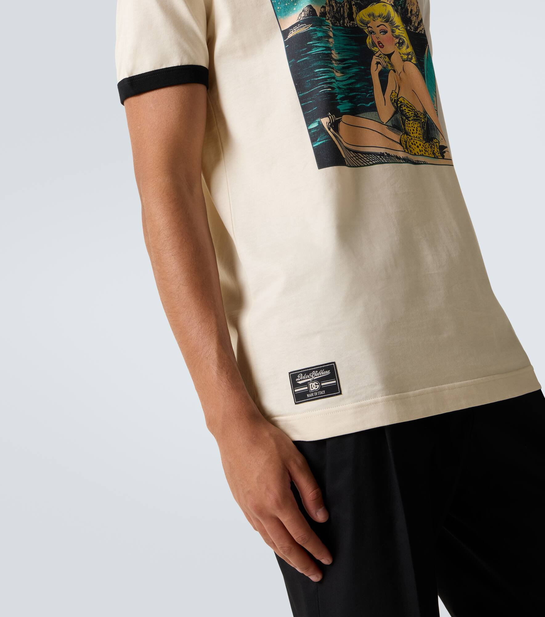 Printed cotton jersey T-shirt - 6