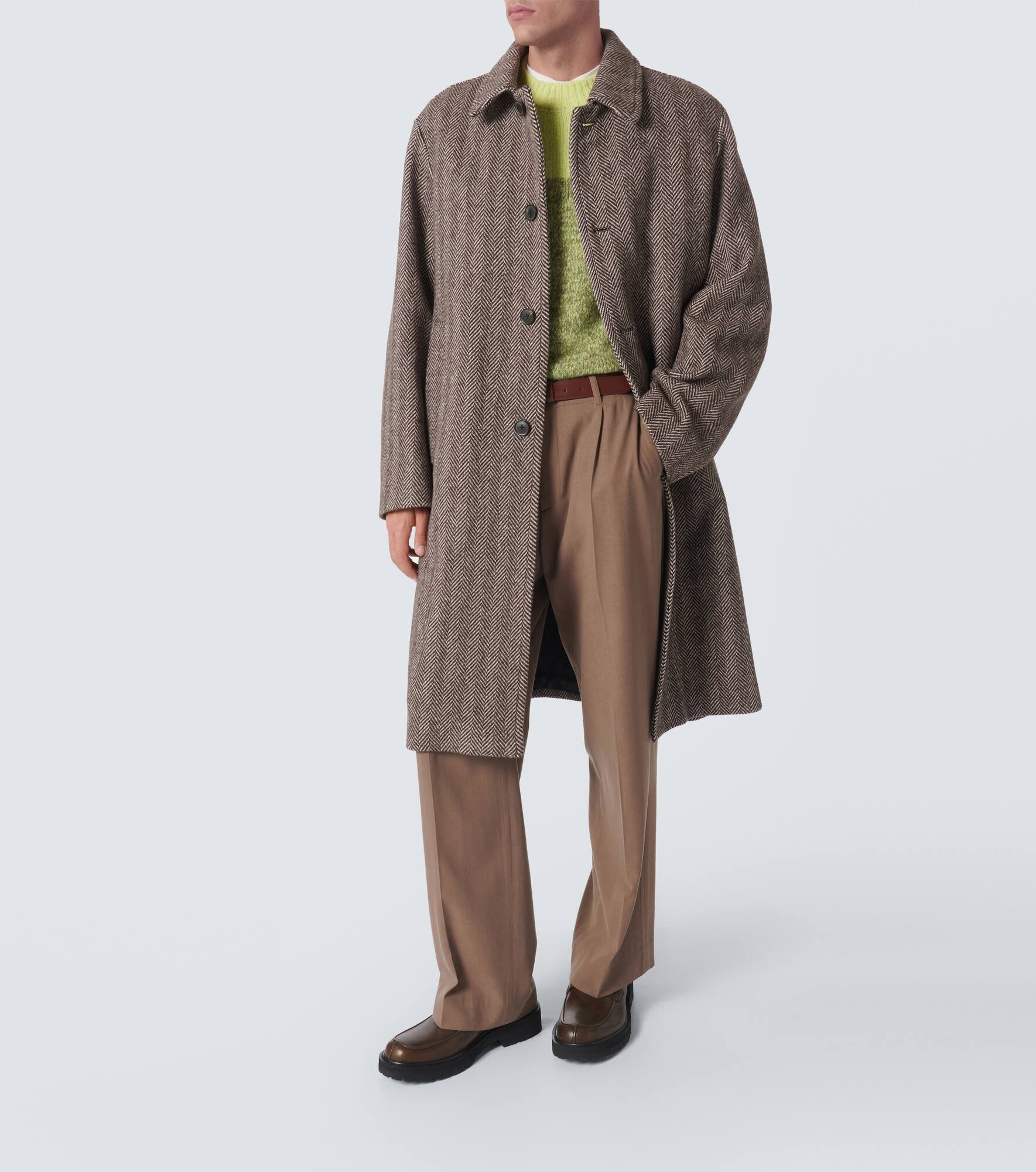 Wool tweed overcoat - 2