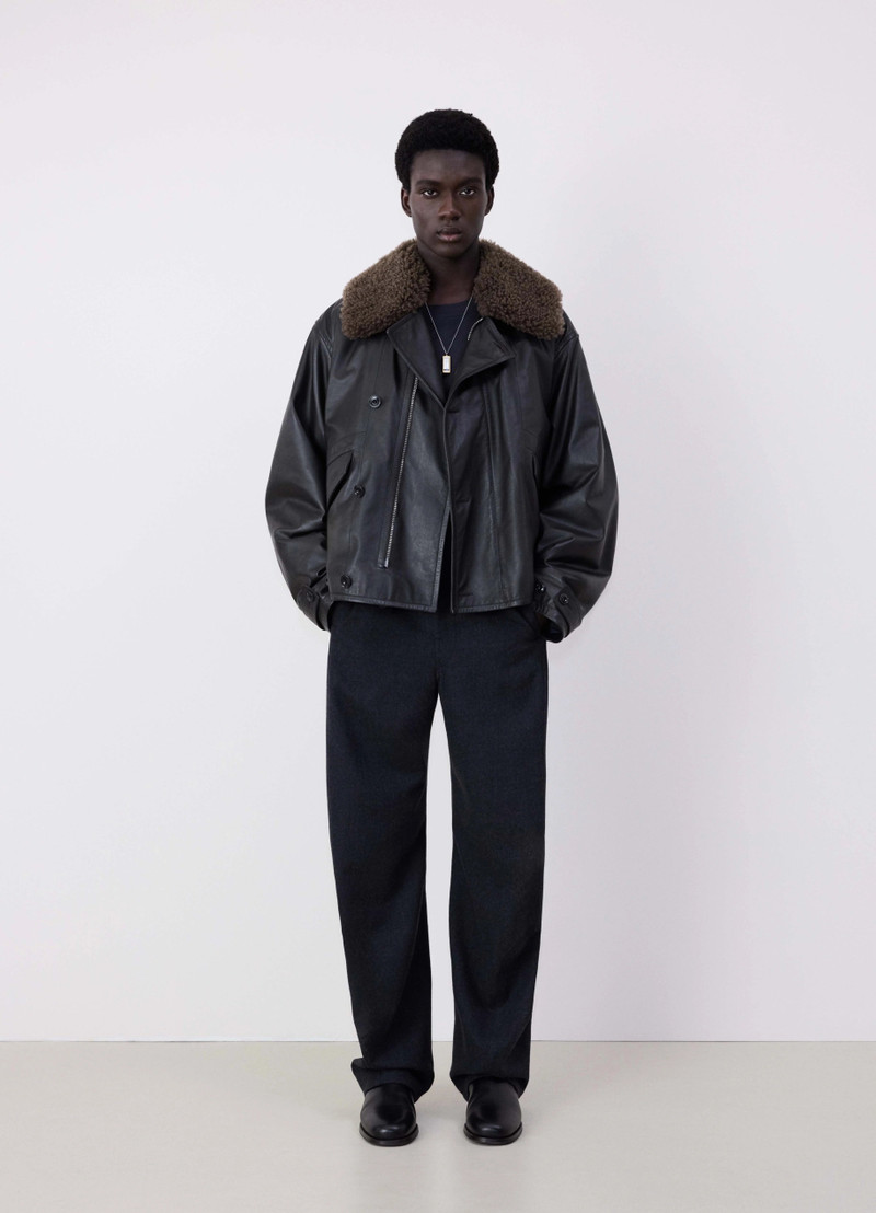 Lemaire QUILTED LEATHER BLOUSON outlook
