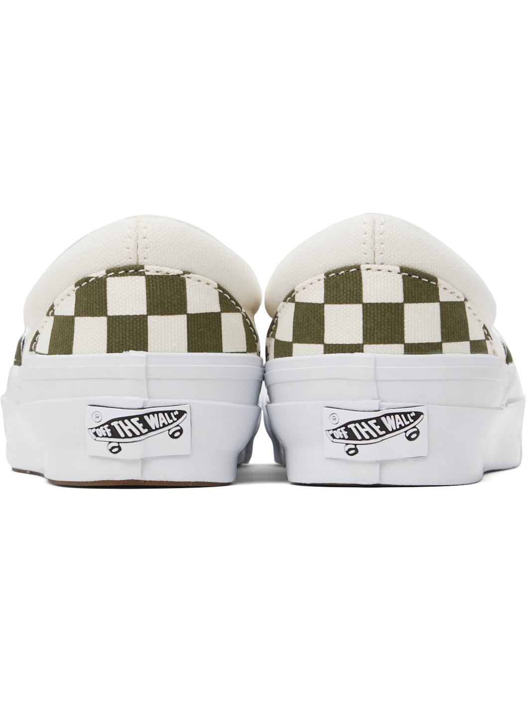 Off-White & Green LX Classic Slip-On 98 Sneakers - 2