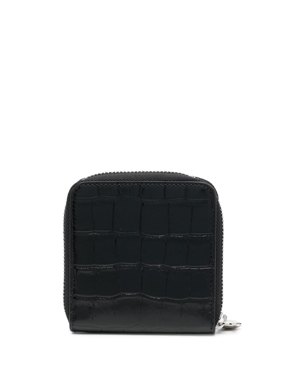 mini crocodile-embossed leather wallet - 2