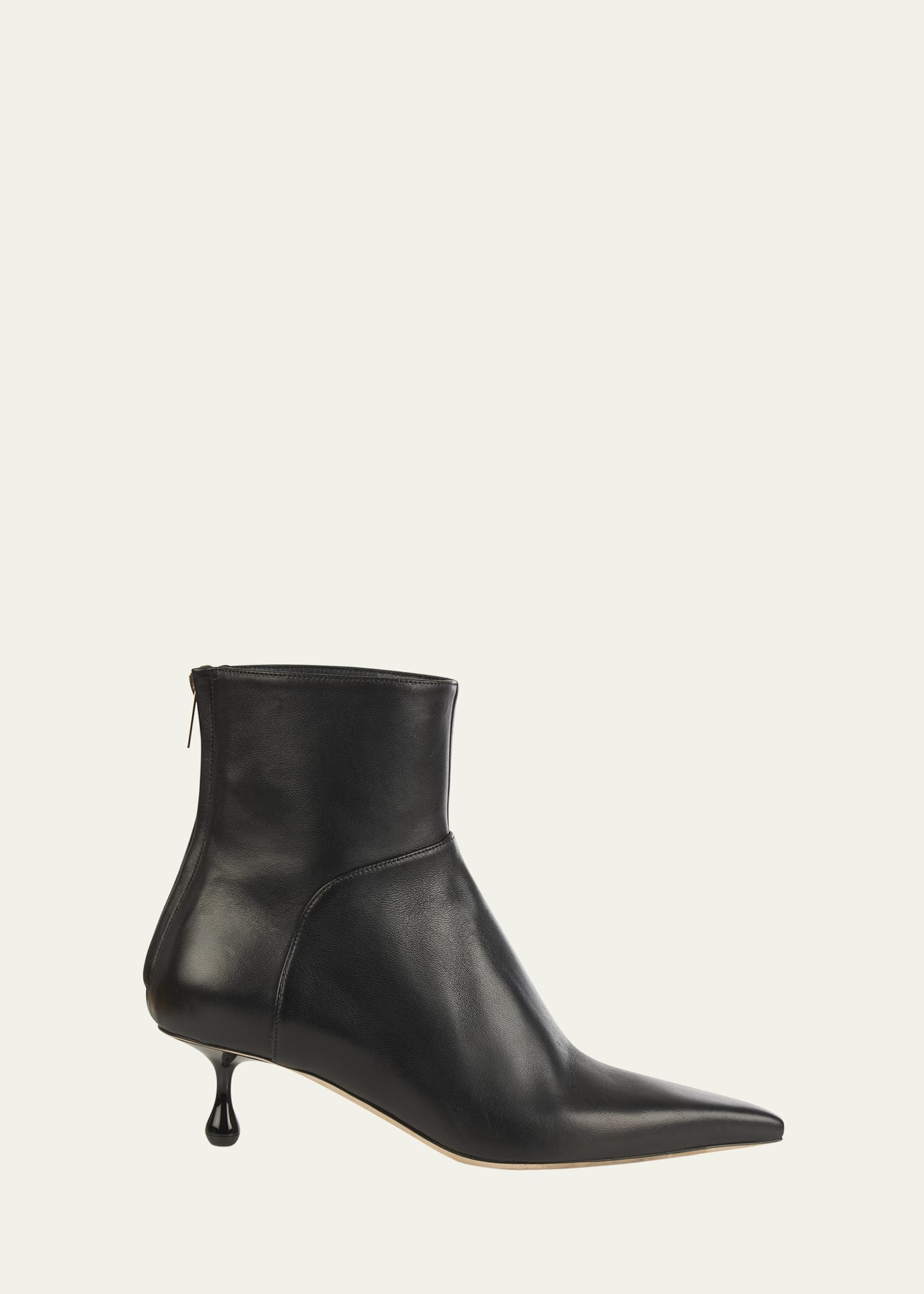 CYCAS AB 50, Black Nappa Leather Ankle Boots, New Collection