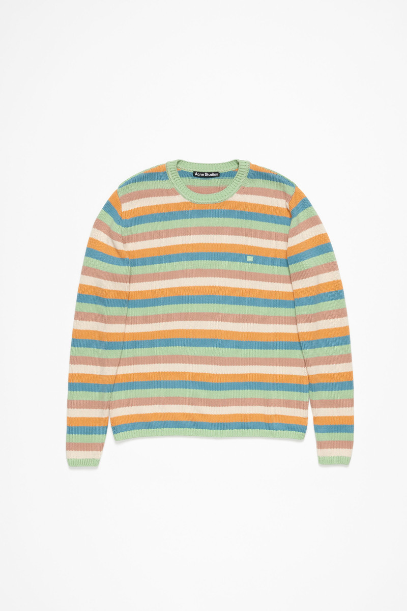 Crew neck sweater - Mint green/multi 5