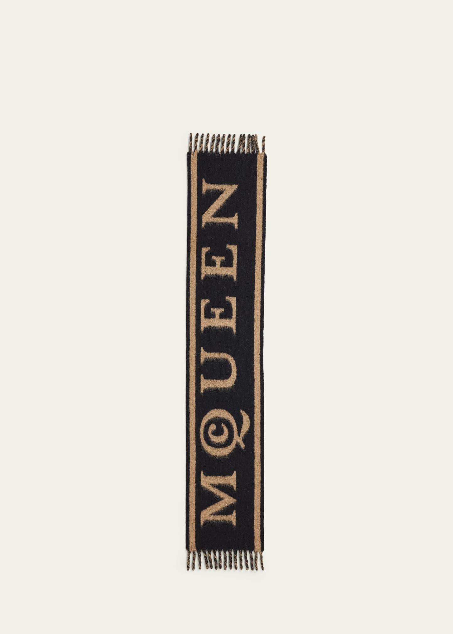 Wool-Blend Logo Jacquard Scarf - 5