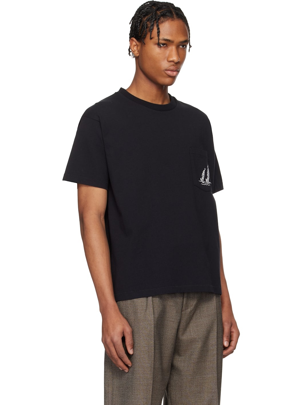 Black 'Recreation' Sails Pocket T-shirt - 2