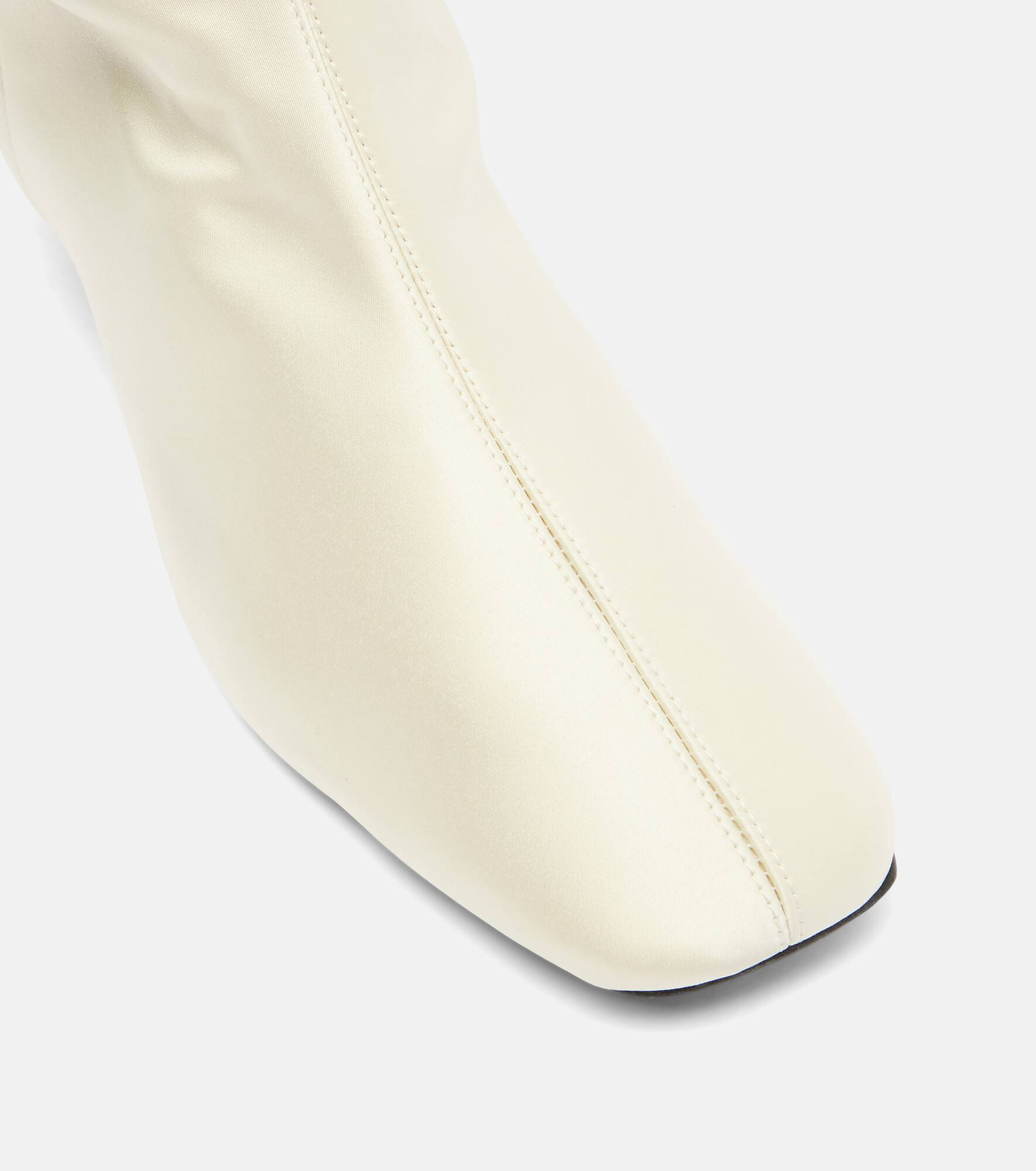 Satin knee-high boots - 5