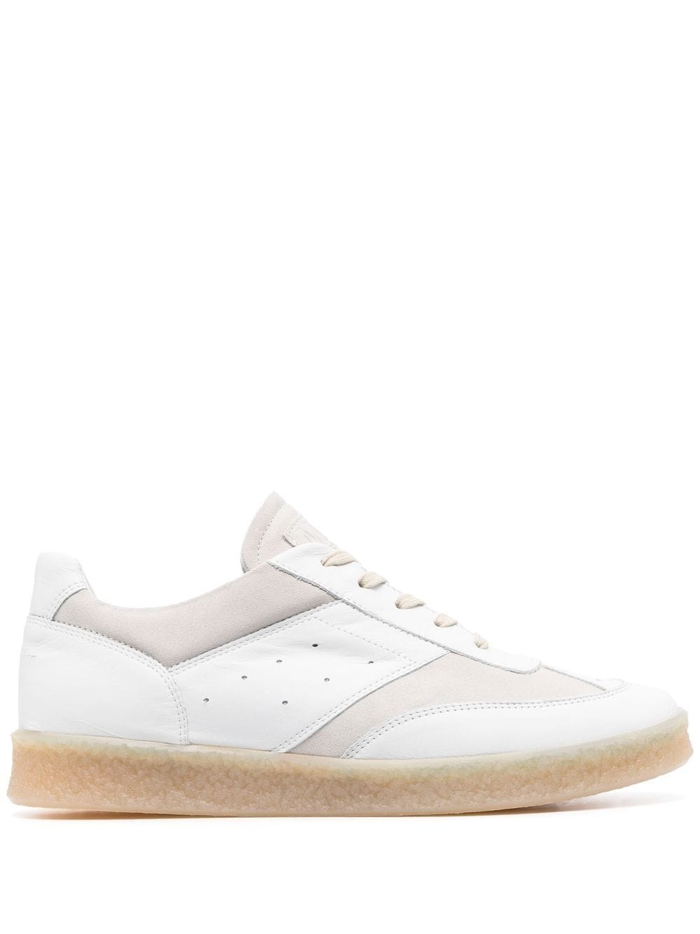 panelled low-top sneakers - 1