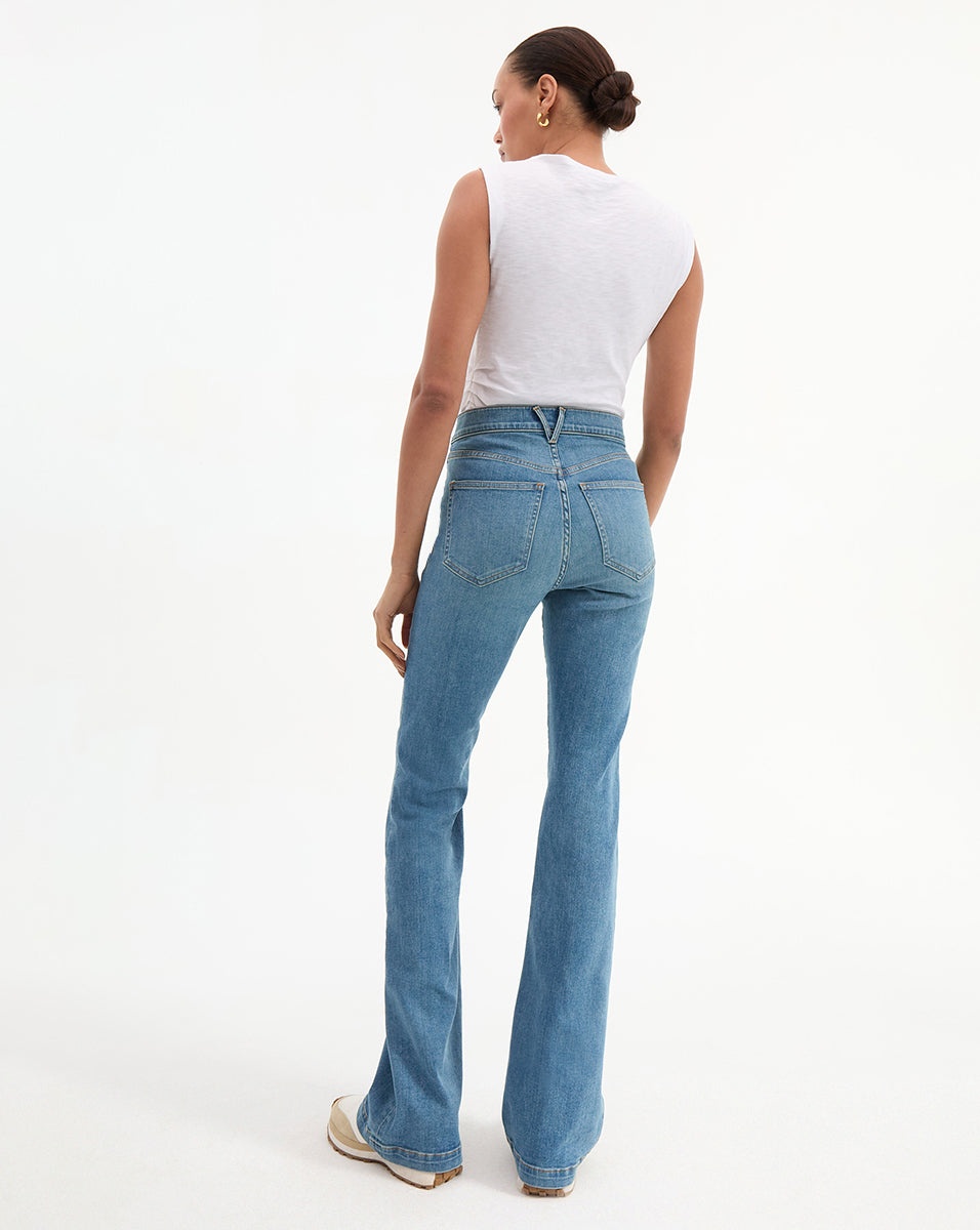 BEVERLY HIGH RISE SKINNY FLARE JEAN - 3