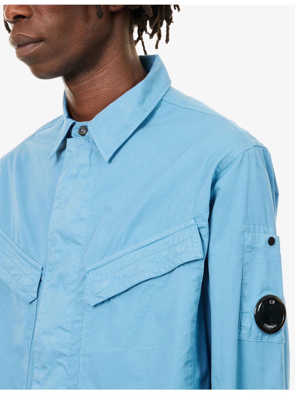 F-Zip Regular-Fit Cotton Overshirt - 5