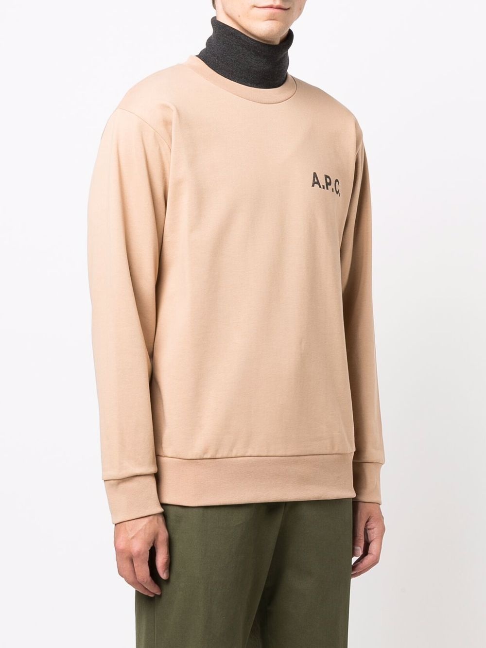 logo-print crewneck sweatshirt - 3