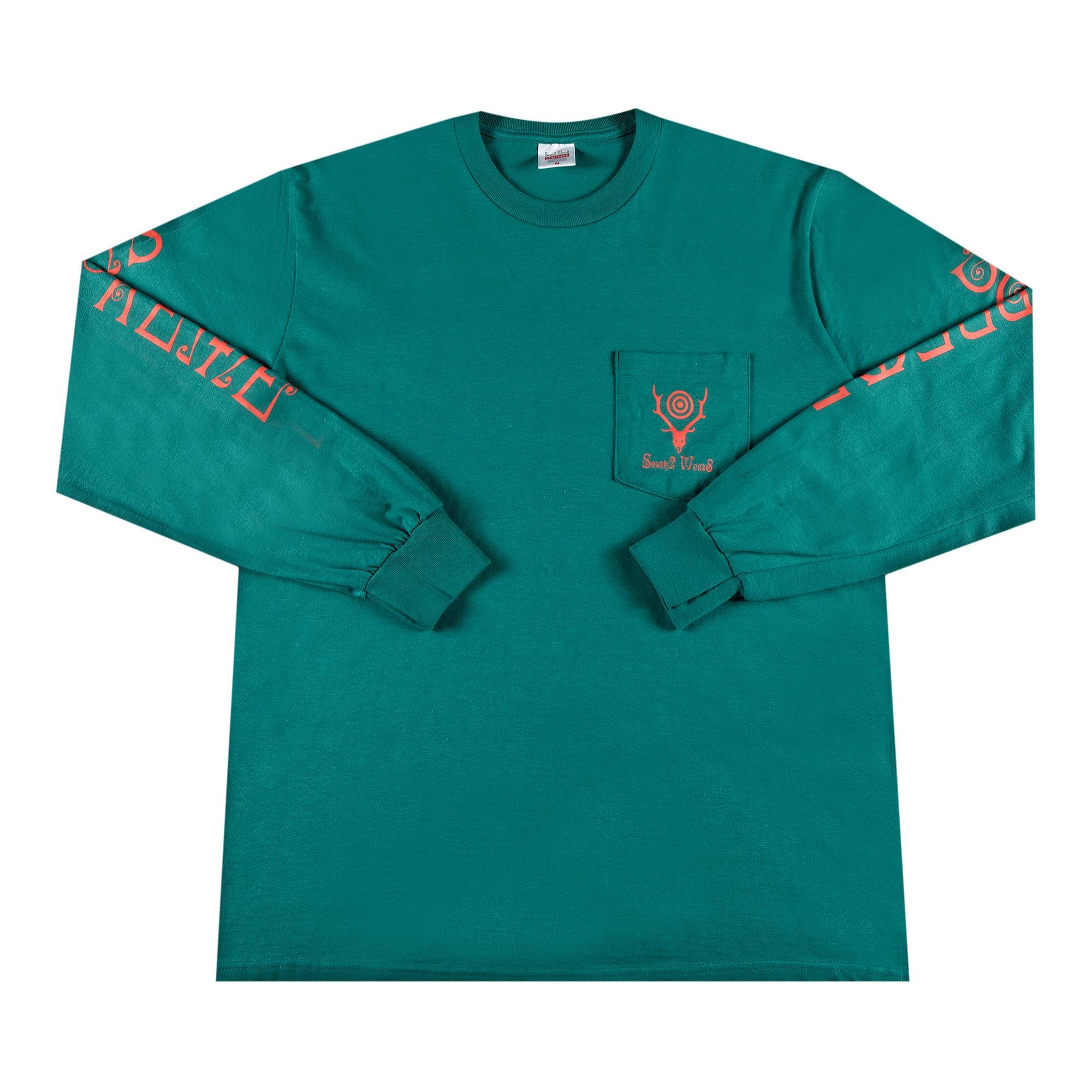 Supreme x SOUTH2 WEST8 Long-Sleeve Pocket Tee 'Teal' - 1