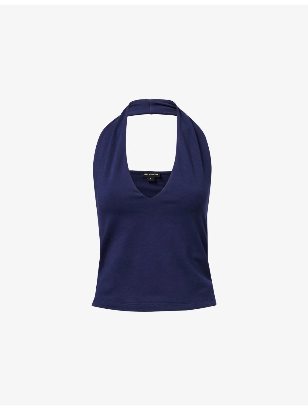 Slim-Fit Halterneck Stretch-Cotton Top - 1