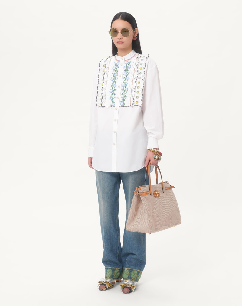 Valentino EMBROIDERED COTTON POPELINE SHIRT outlook