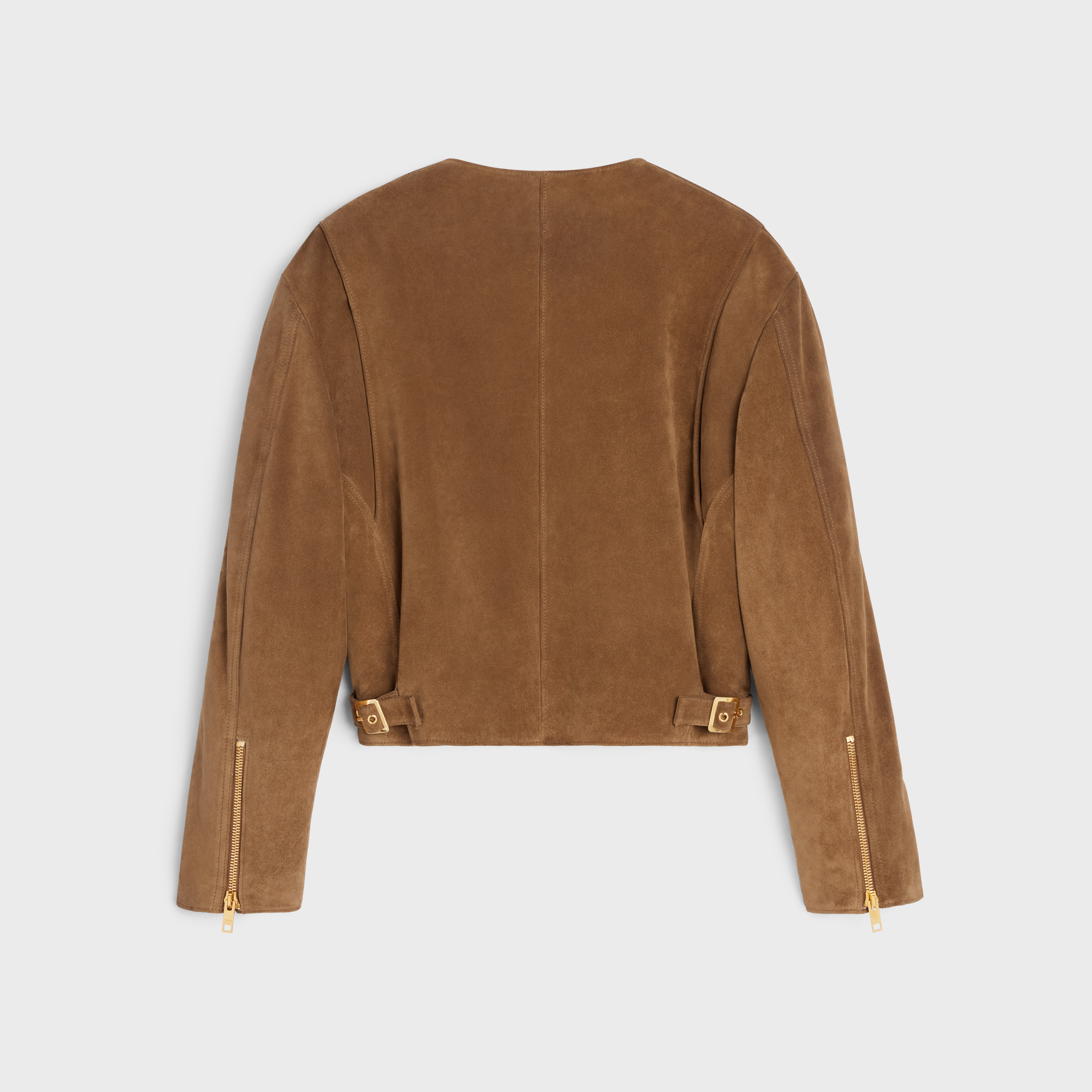 SPLIT CALFSKIN BIKER JACKET - 2