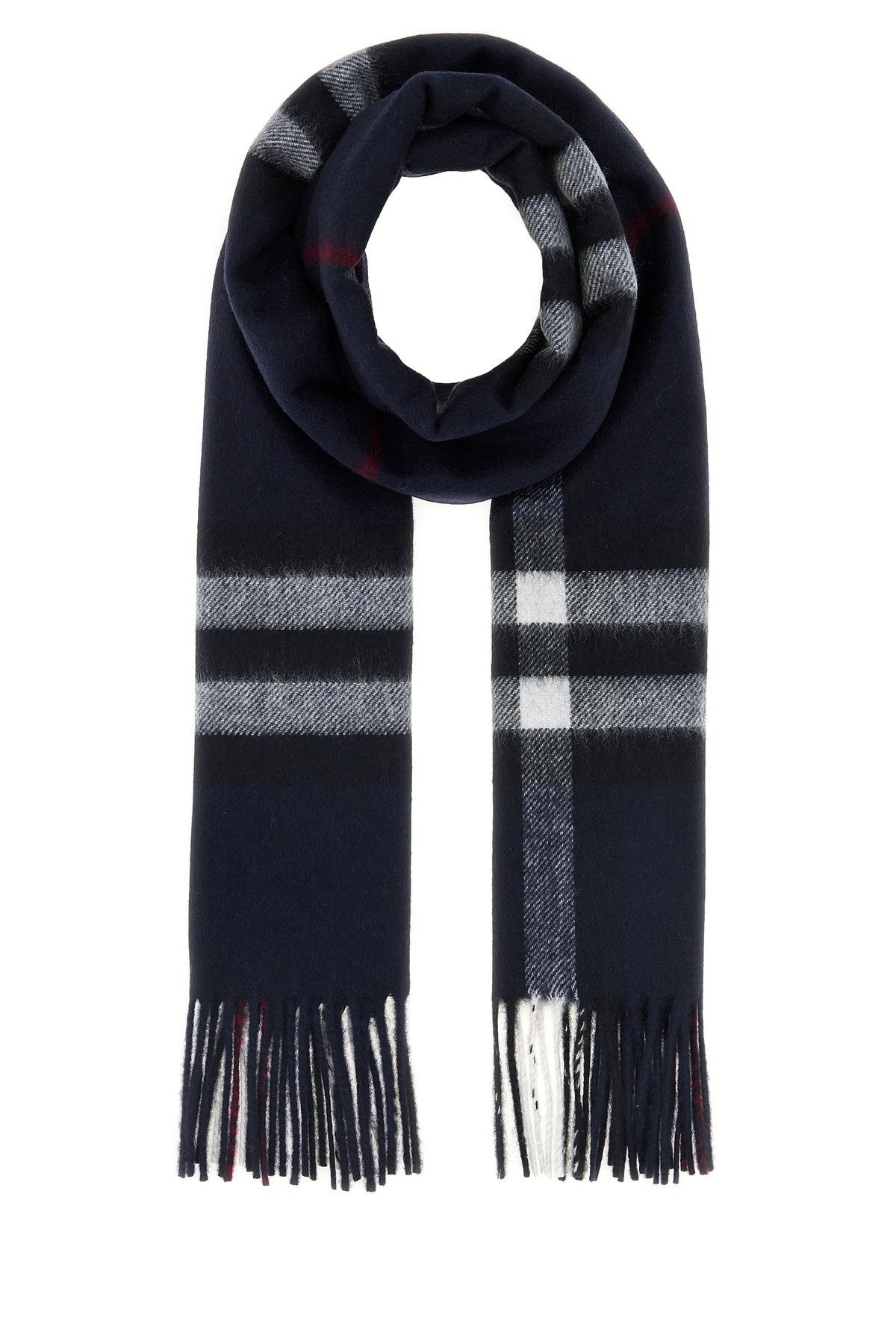 Embroidered cashmere scarf - 1