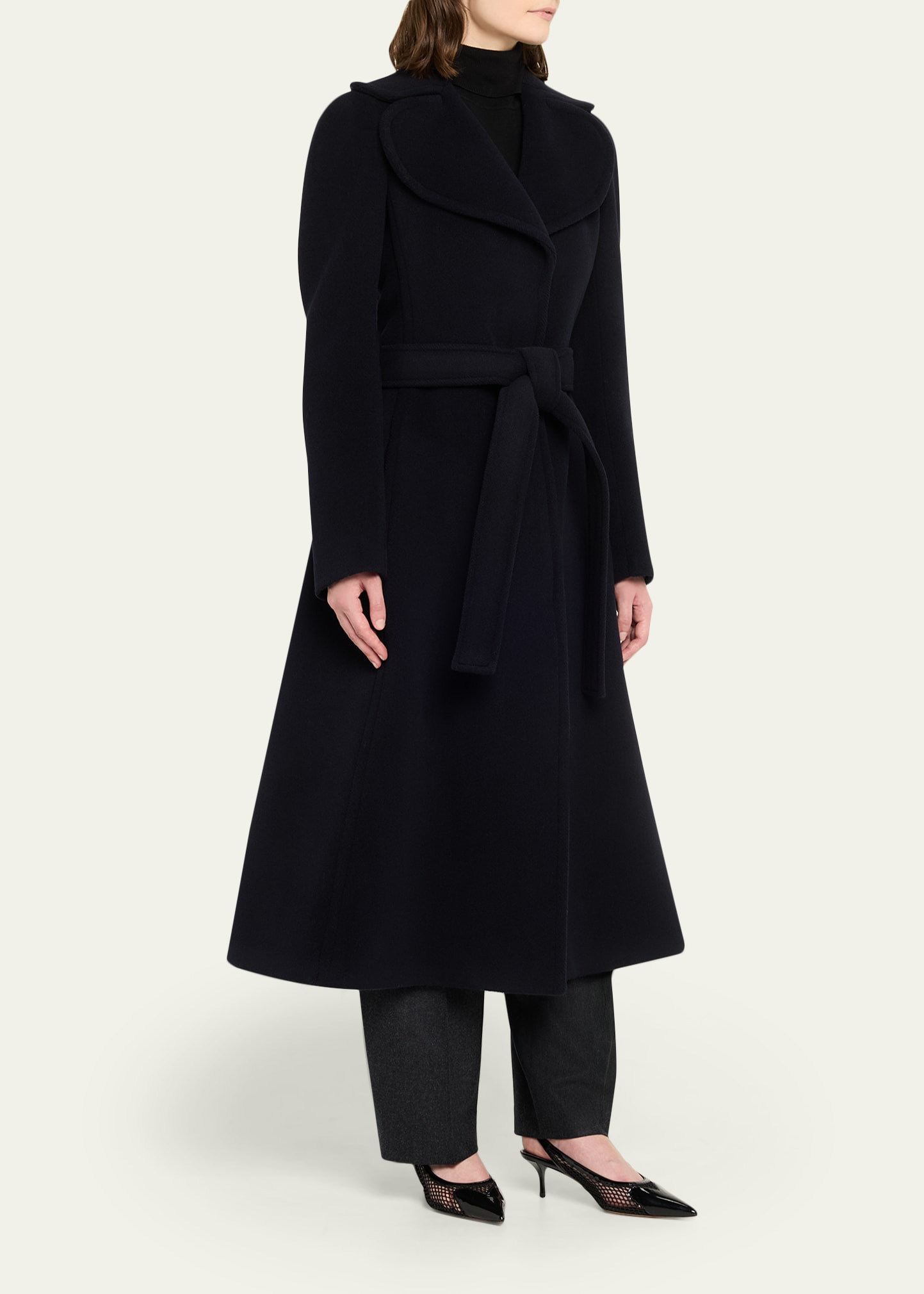Cinched Wool Coat - 2