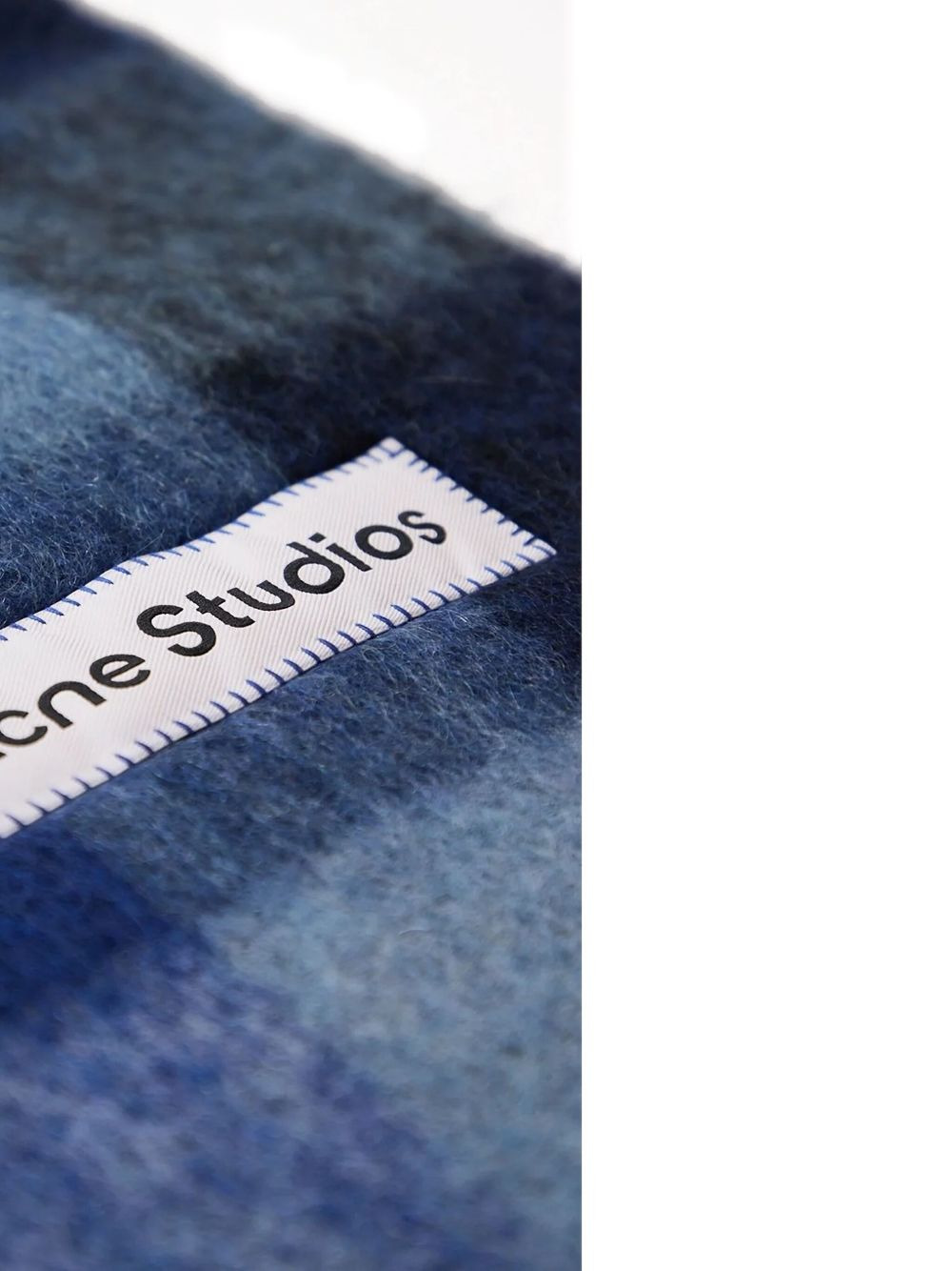 check-pattern fringed scarf - 2
