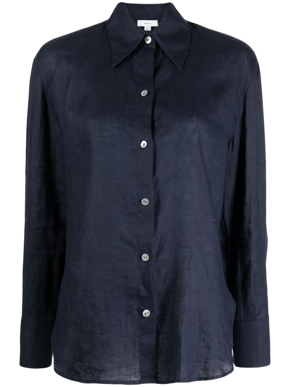 long-sleeve silk shirt - 1