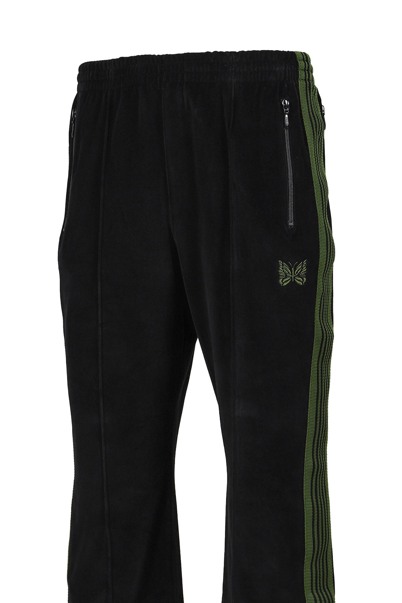 BOOT-CUT TRACK PANT - C/PE VELOUR / BLK - 10