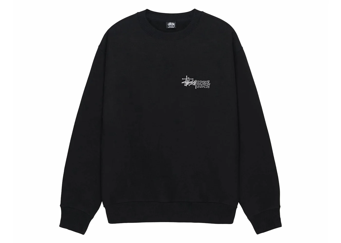 Stussy Superior Quality Crew Black - 1
