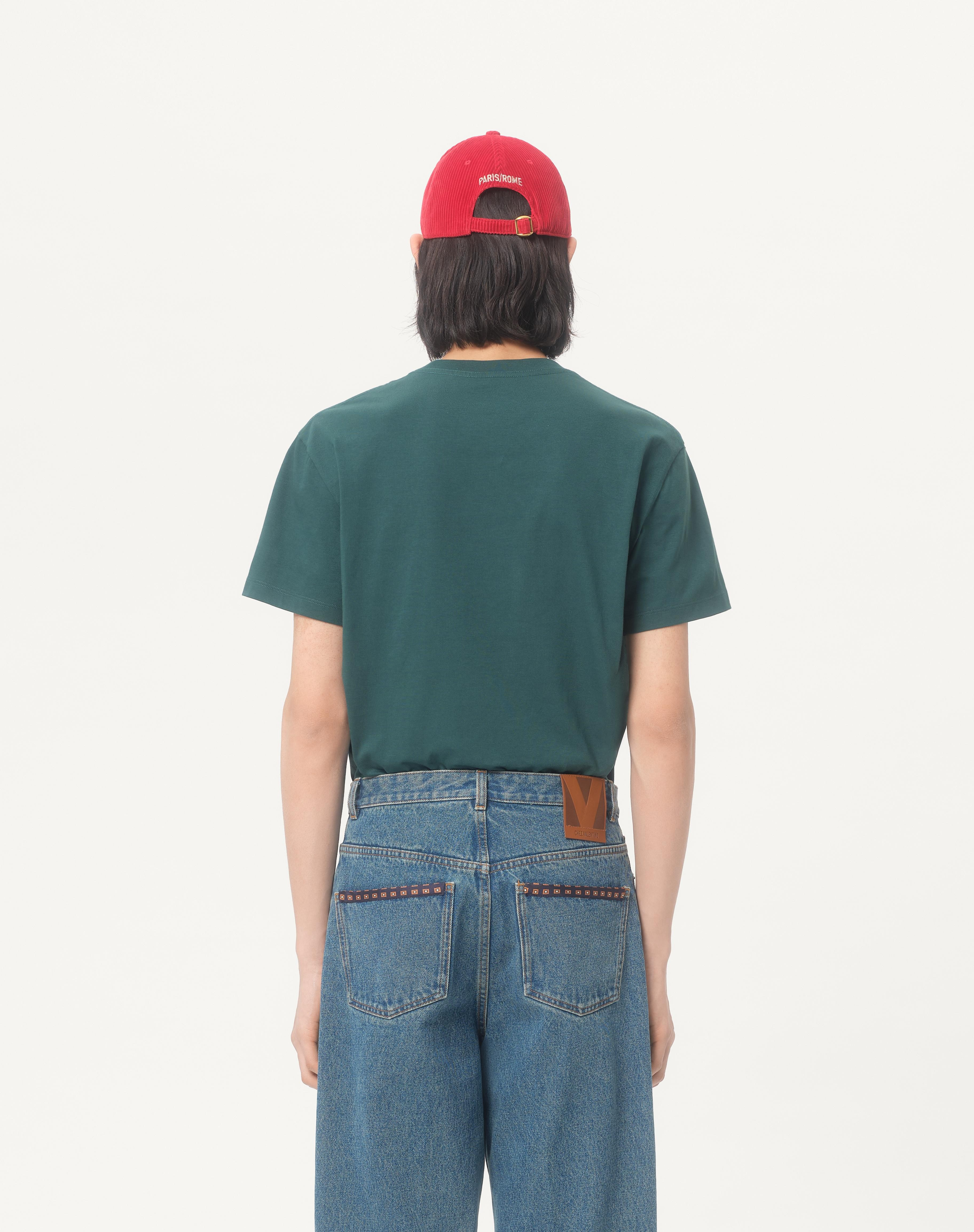 COTTON T-SHIRT WITH VLOGO PATCH - 7