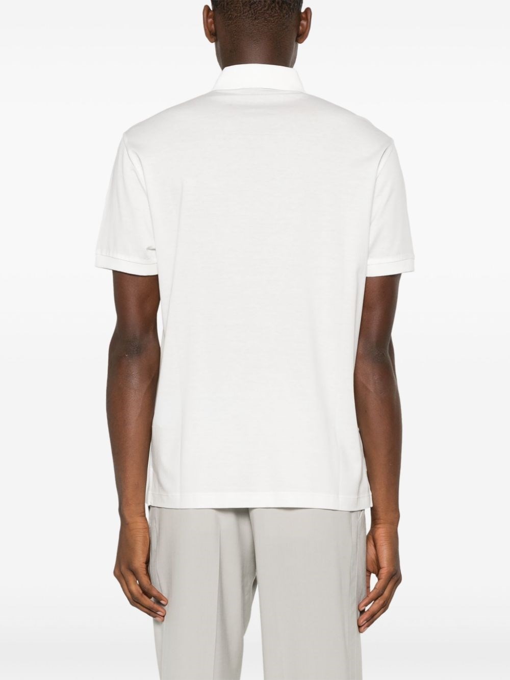 Cotton blend polo shirt - 3