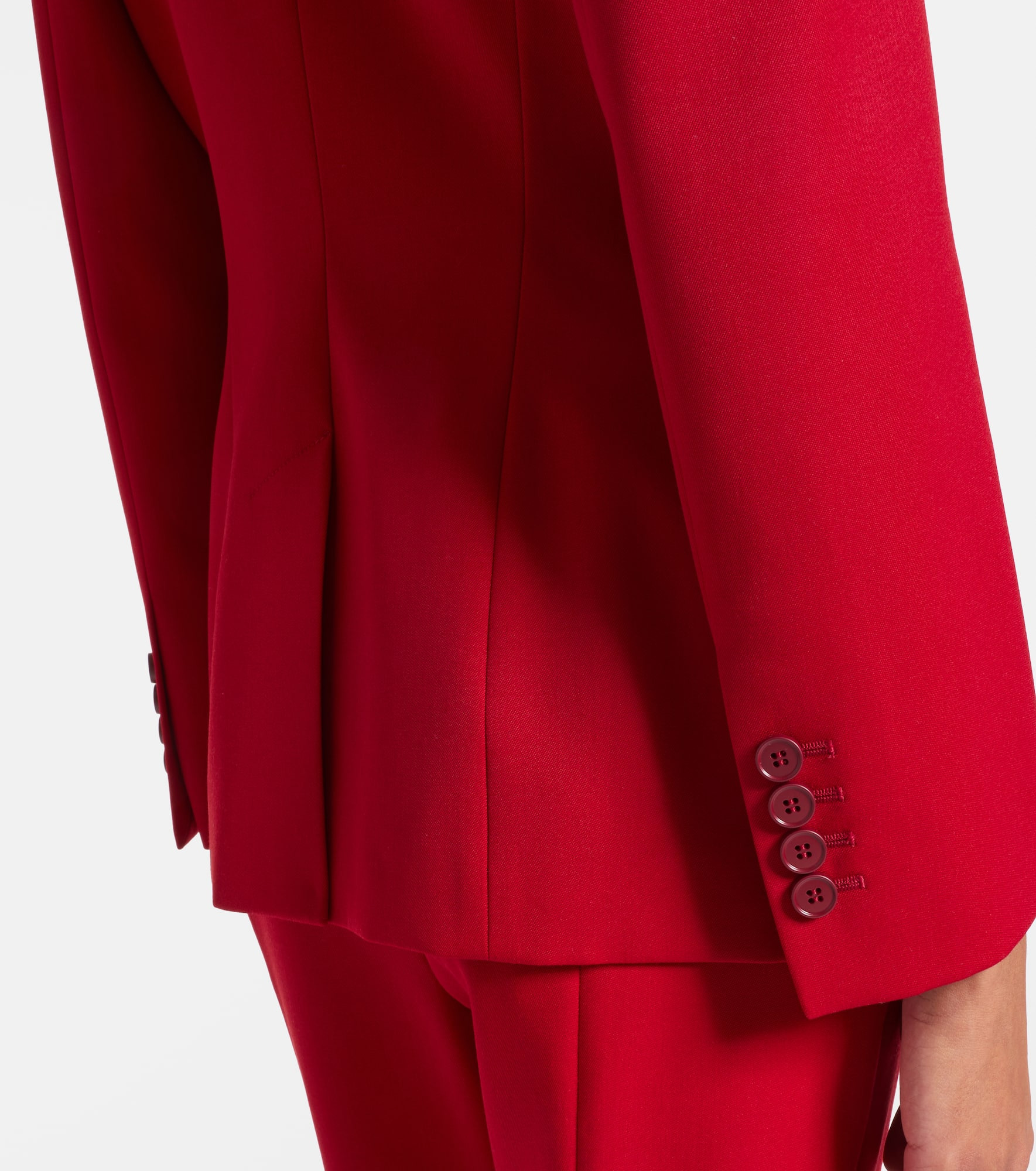 Single-breasted wool blazer - 6