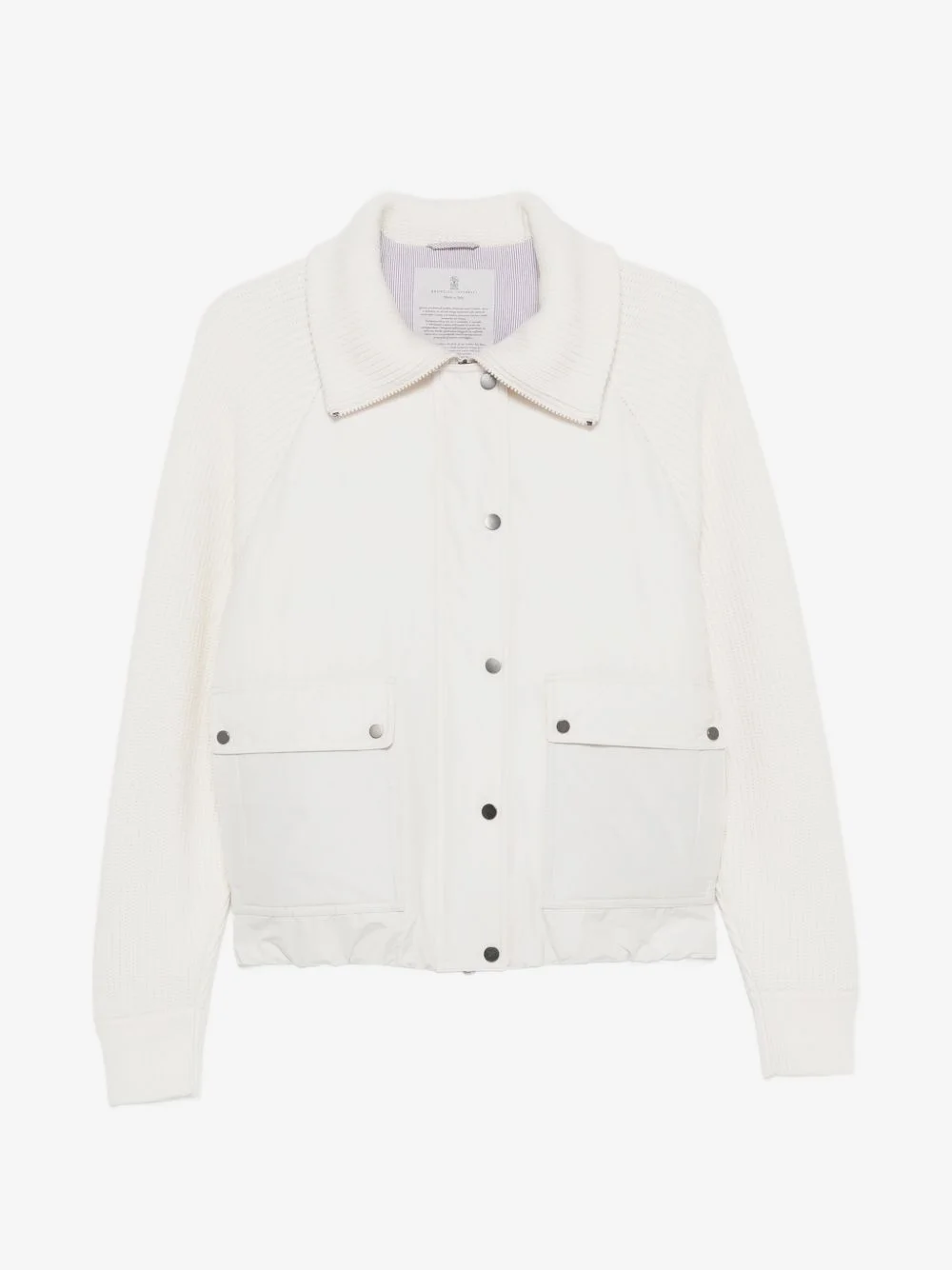 long-sleeve quilted jacket - 1