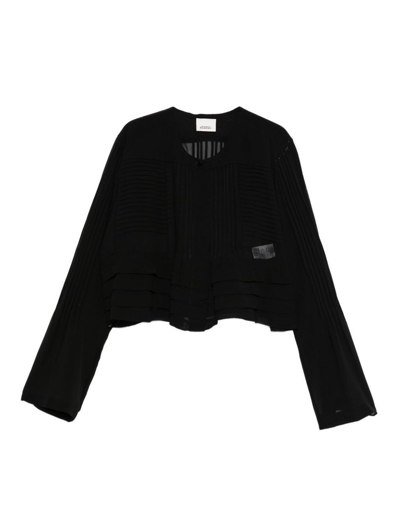 pleated-panel blouse 1